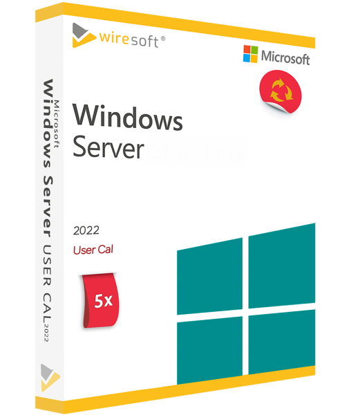 MICROSOFT WINDOWS SERVER 2022 - PACK 5 USUARIO CAL