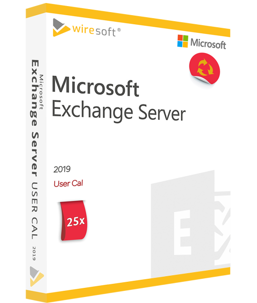 MICROSOFT EXCHANGE SERVER 2019 - PAQUETE DE 25 USUARIOS CAL